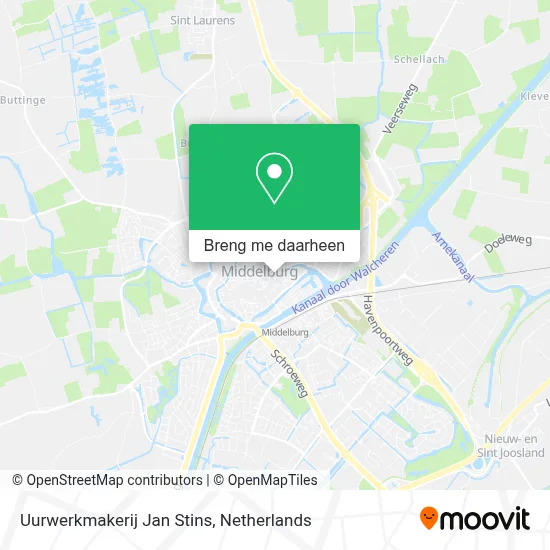Uurwerkmakerij Jan Stins kaart