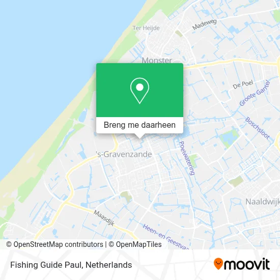 Fishing Guide Paul kaart