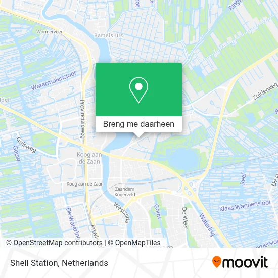 Shell Station kaart