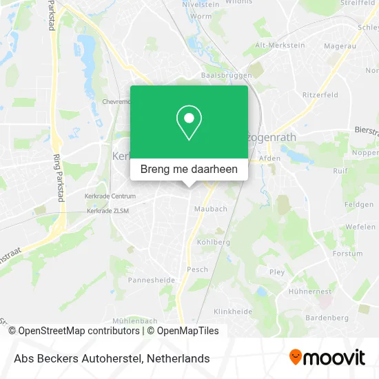 Abs Beckers Autoherstel kaart
