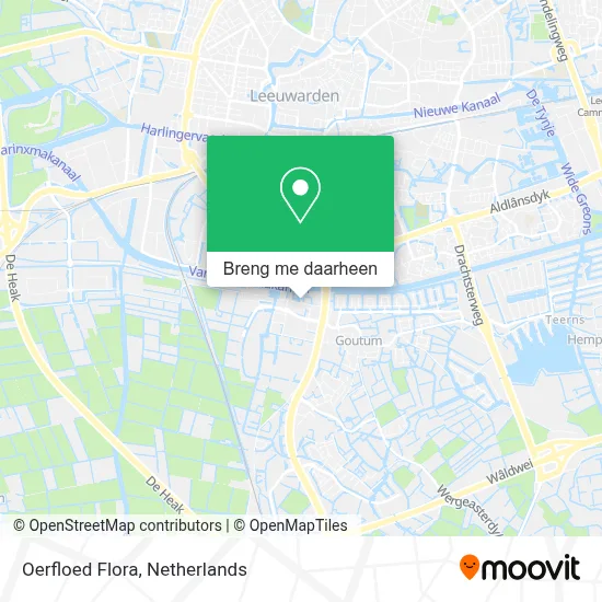 Oerfloed Flora kaart