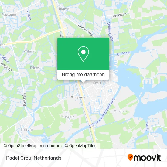 Padel Grou kaart