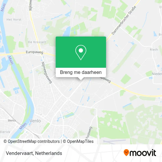 Vendervaart kaart
