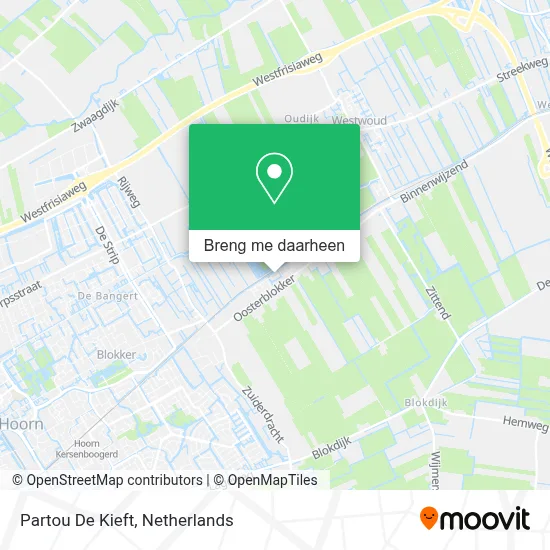 Partou De Kieft kaart
