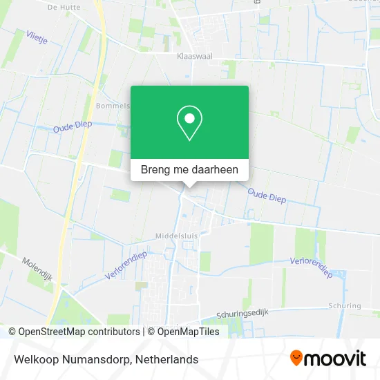 Welkoop Numansdorp kaart