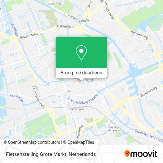 Fietsenstalling Grote Markt kaart