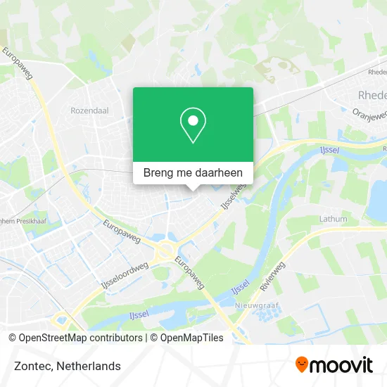 Zontec kaart