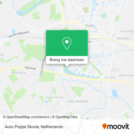 Auto Poppe Skoda kaart