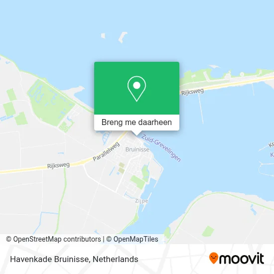 Havenkade Bruinisse kaart