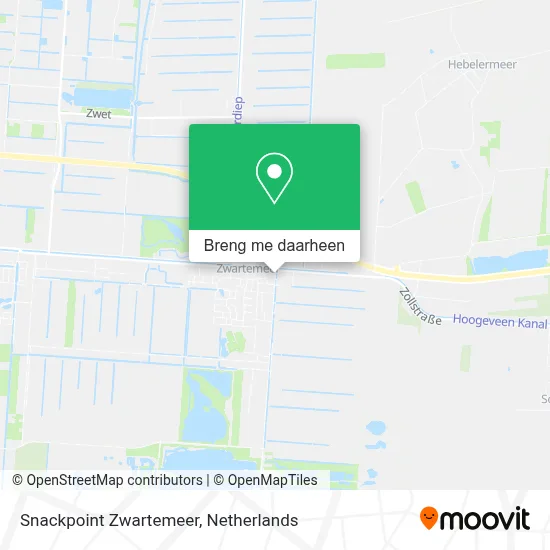 Snackpoint Zwartemeer kaart