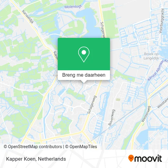 Kapper Koen kaart