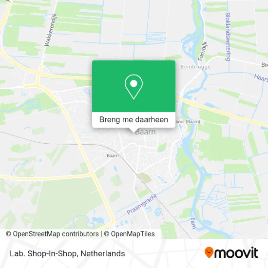 Lab. Shop-In-Shop kaart