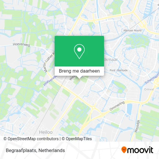 Begraafplaats kaart