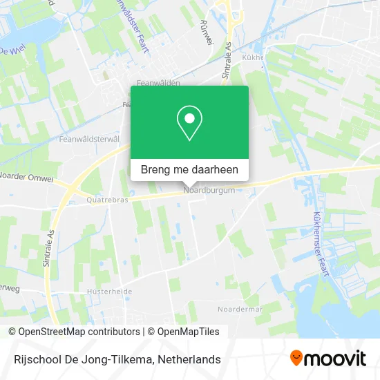 Rijschool De Jong-Tilkema kaart