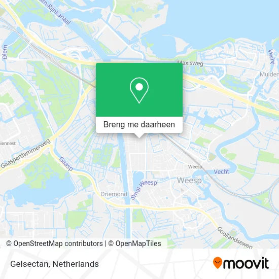 Gelsectan kaart