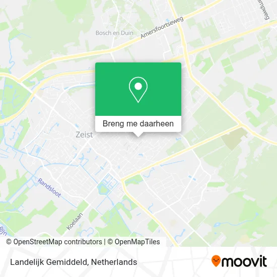 Landelijk Gemiddeld kaart