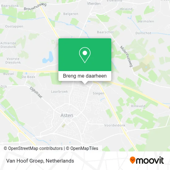 Van Hoof Groep kaart