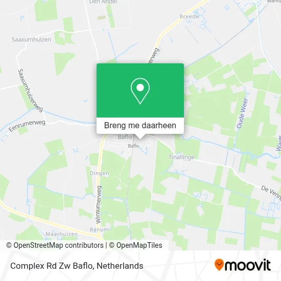 Complex Rd Zw Baflo kaart