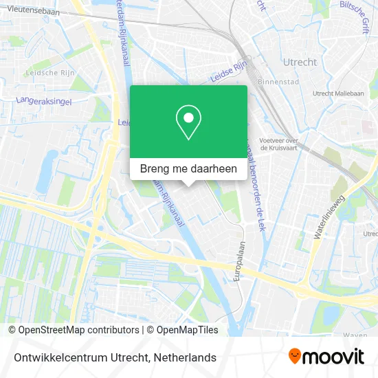 Ontwikkelcentrum Utrecht kaart