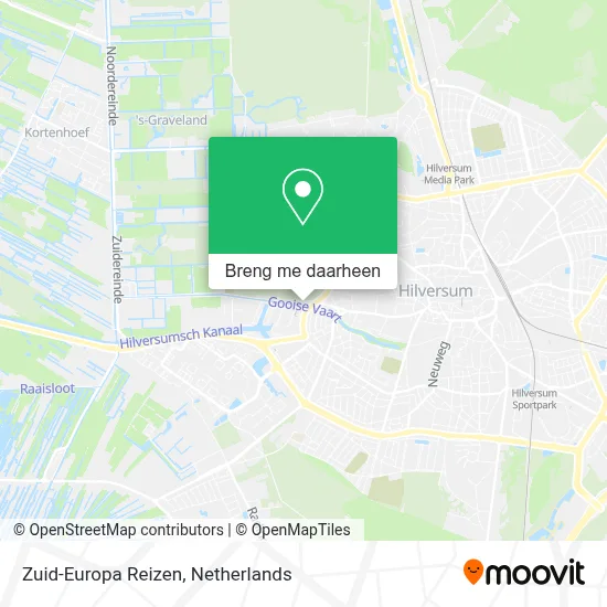 Zuid-Europa Reizen kaart
