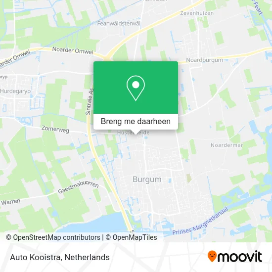 Auto Kooistra kaart