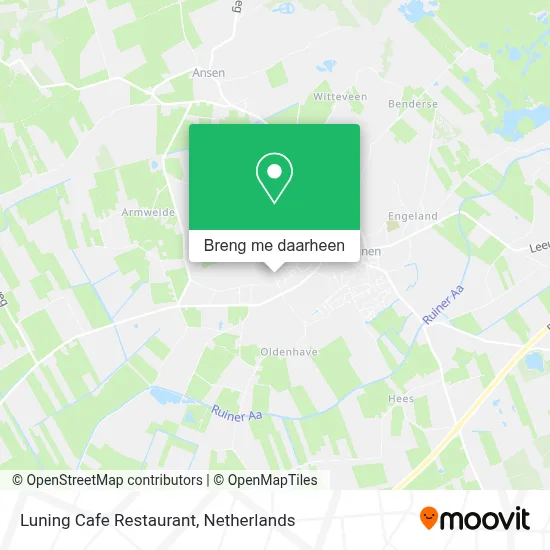 Luning Cafe Restaurant kaart
