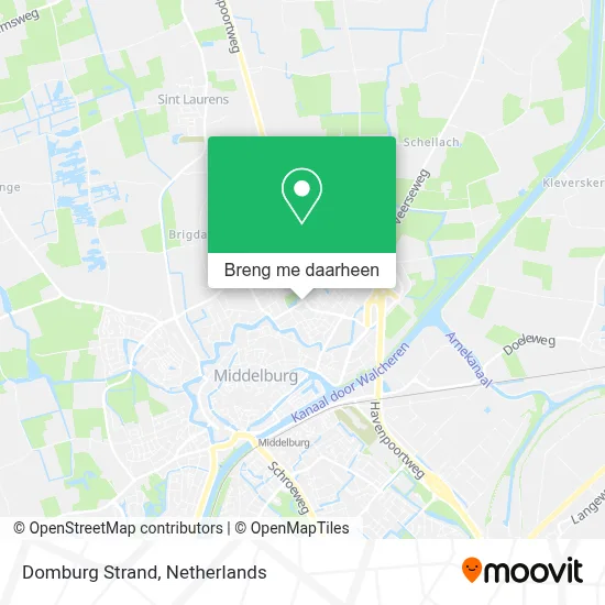Domburg Strand kaart