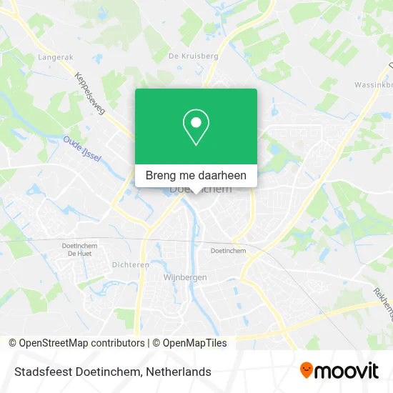 Stadsfeest Doetinchem kaart