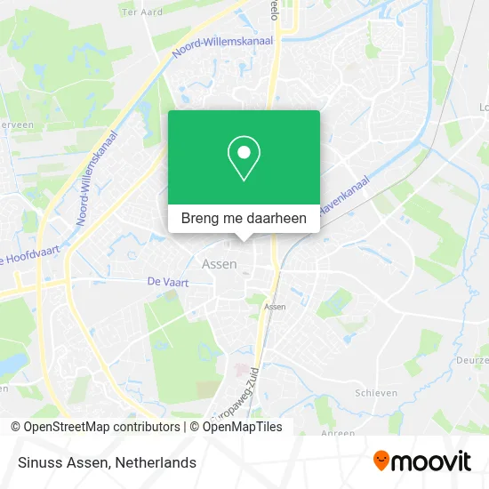Sinuss Assen kaart