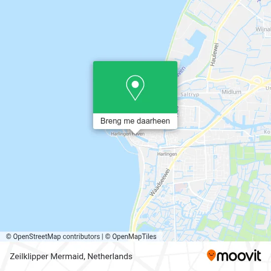 Zeilklipper Mermaid kaart