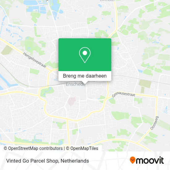 Vinted Go Parcel Shop kaart