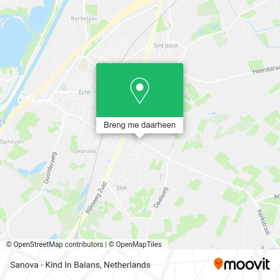 Sanova - Kind In Balans kaart