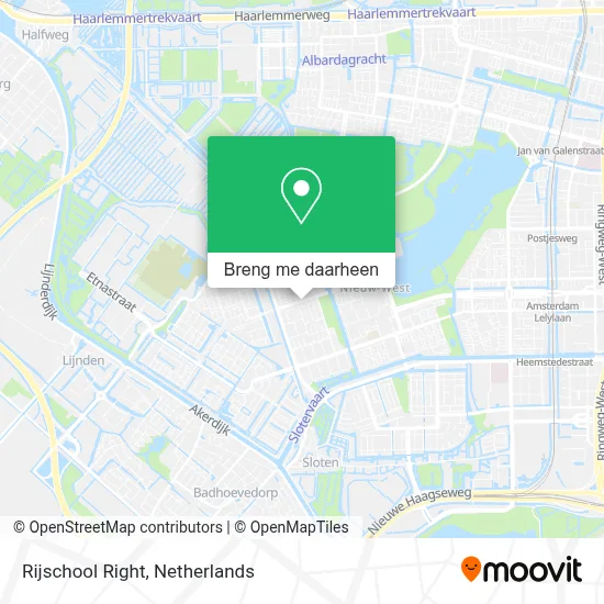 Rijschool Right kaart