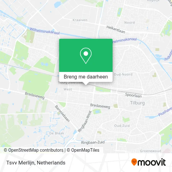 Tsvv Merlijn kaart