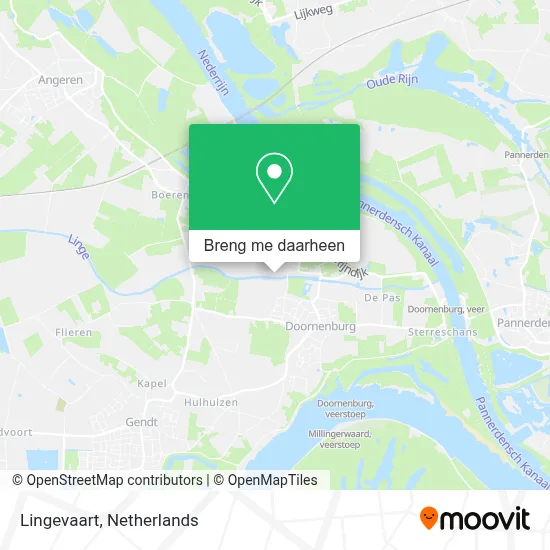 Lingevaart kaart