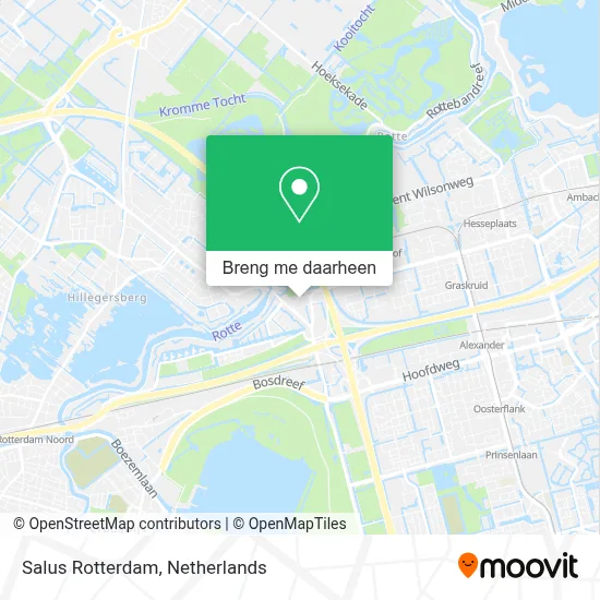Salus Rotterdam kaart