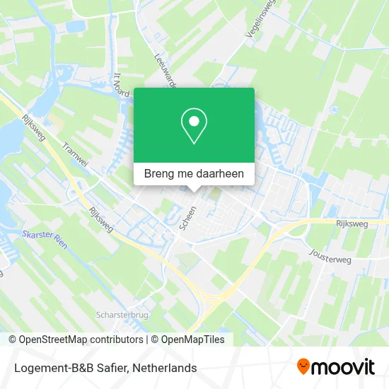Logement-B&B Safier kaart