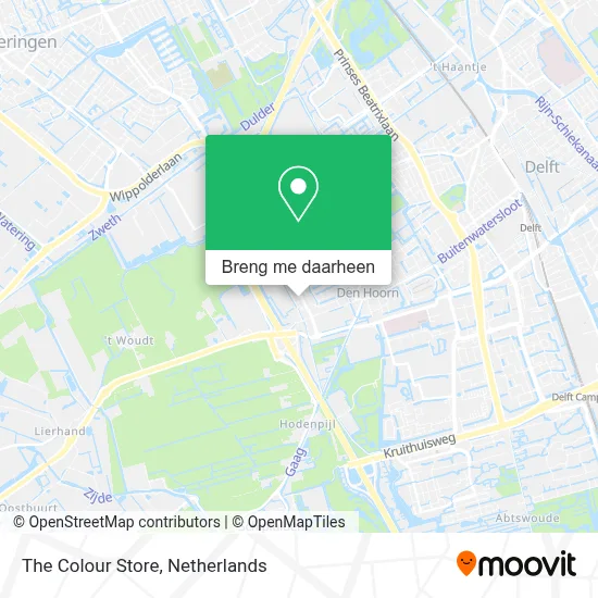 The Colour Store kaart