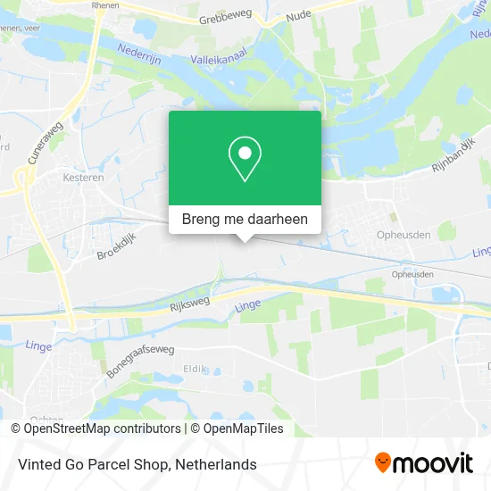 Vinted Go Parcel Shop kaart