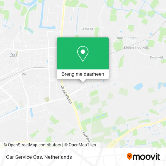 Car Service Oss kaart