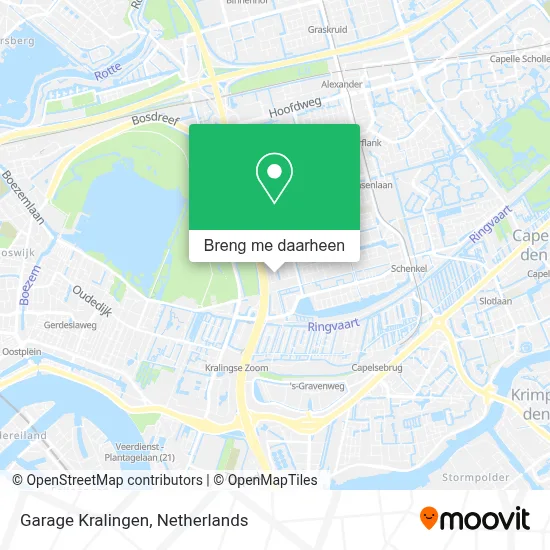 Garage Kralingen kaart