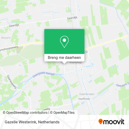 Gazelle Westerink kaart