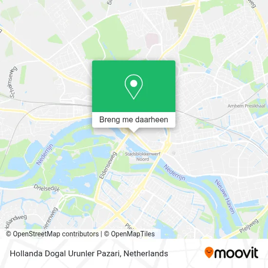 Hollanda Dogal Urunler Pazari kaart