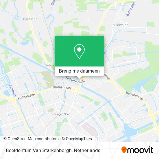 Beeldentuin Van Starkenborgh kaart