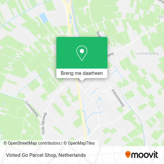 Vinted Go Parcel Shop kaart