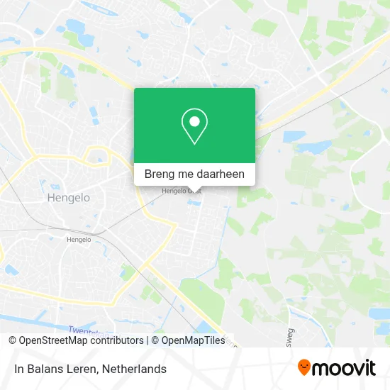In Balans Leren kaart