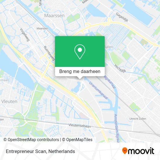 Entrepreneur Scan kaart