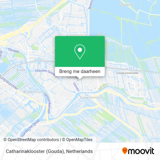 Catharinaklooster (Gouda) kaart