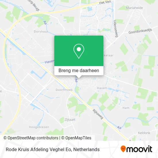 Rode Kruis Afdeling Veghel Eo kaart