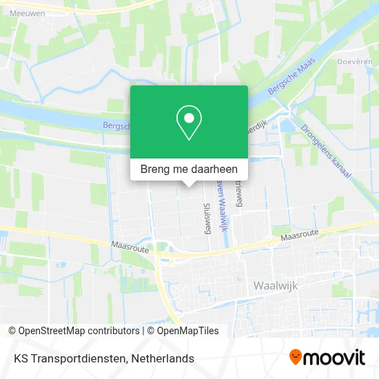 KS Transportdiensten kaart